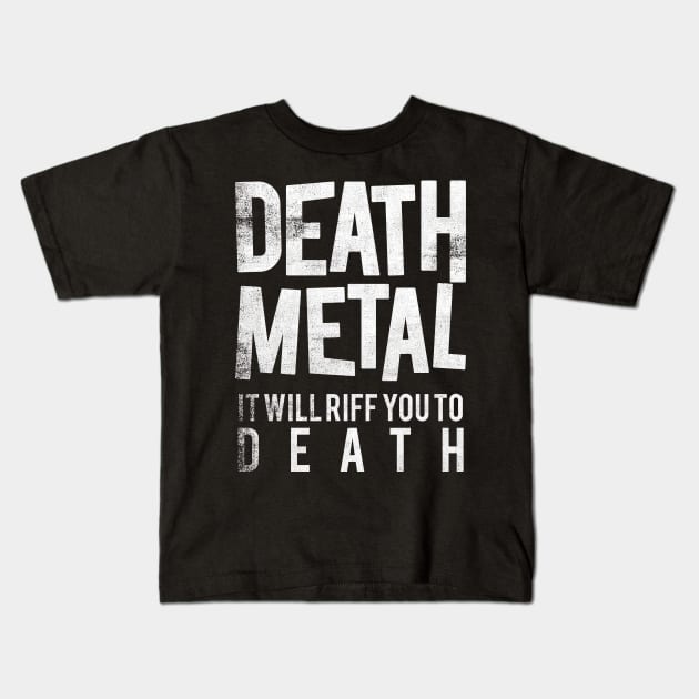 Death Metal Kids T-Shirt by cowyark rubbark